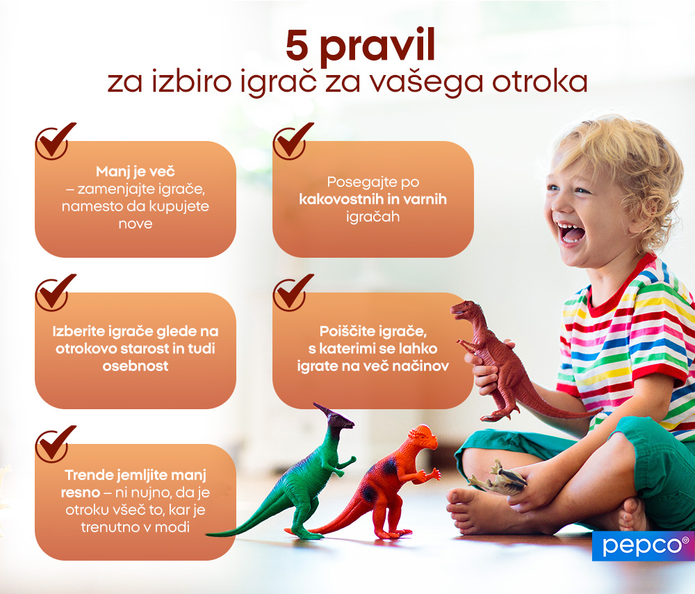 5 pravil za izbiro igrač za vašega otroka